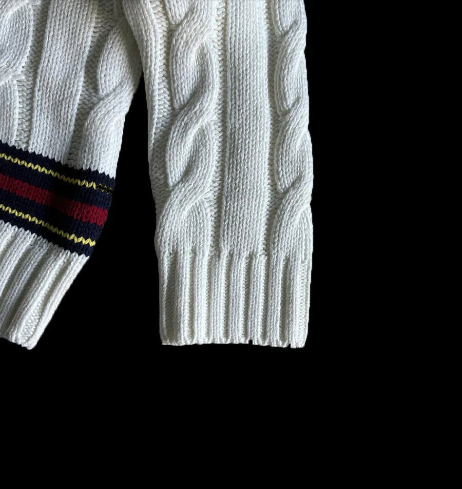 CORTEIZ WIMBELDON KNIT SWEATER (WHITE)