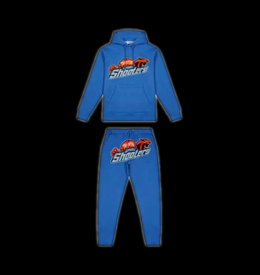 TRAPSTAR LONDON SHOOTERS HOODED TRACKSUIT- (BLUE)