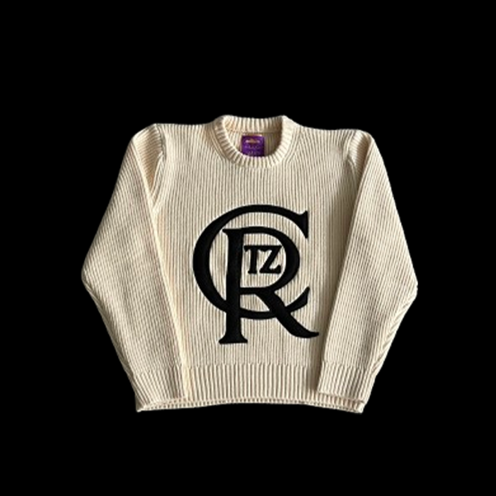 CORTEIZ CREST KNIT SWEATER (OFF WHITE)