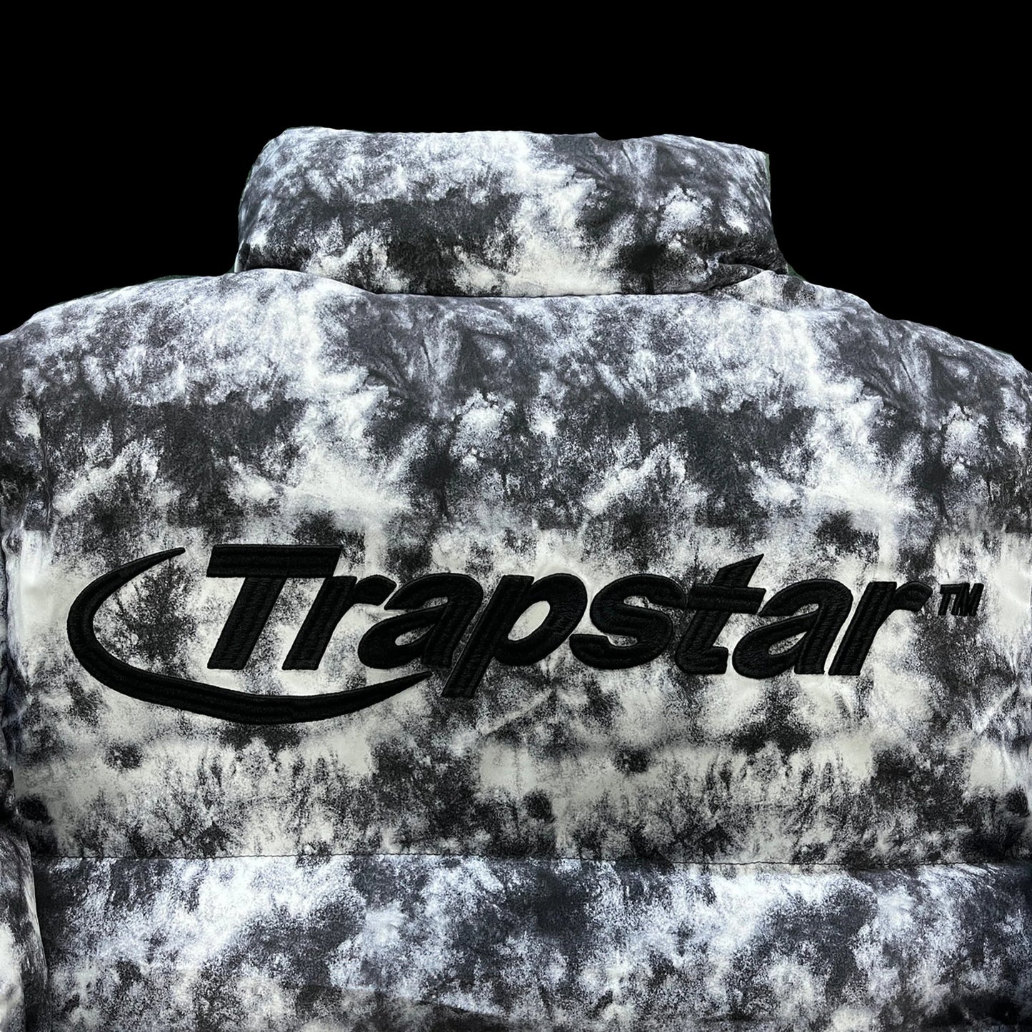 TRAPSTAR HYPERDRIVE HOODED PUFFER - (BLACK/TIE DYE)