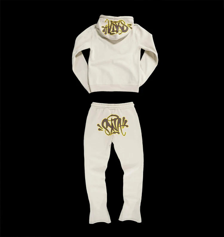 SYNAWORLD 'SYNA LOGO' TRACKSUIT - (CREAM)