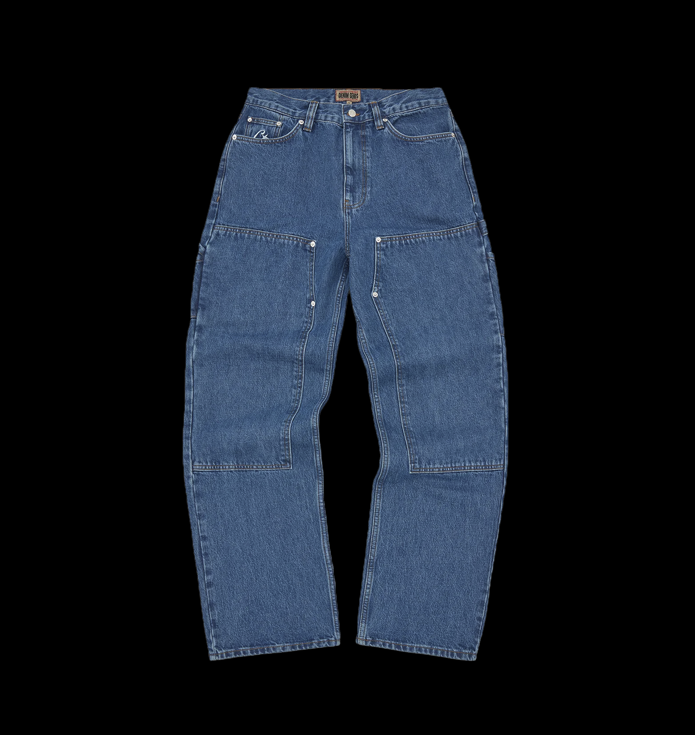 CORTEIZ EMBOSSED C-STAR DENIM WORK PANT (BLUE)