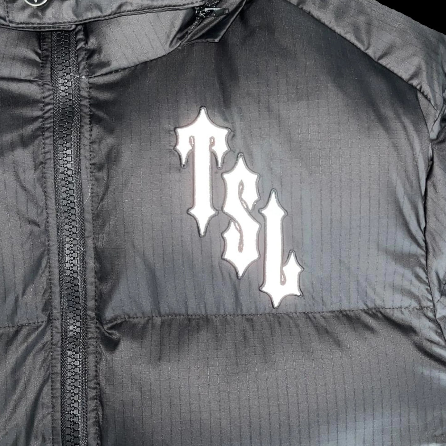 TRAPSTAR SHOOTERS HOODED PUFFER JACKET - (BLACK/REFLECTIVE)