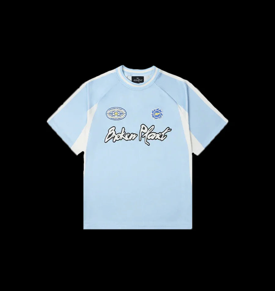 BROKEN PLANET MARKET FOOTBALL JERSEY - (LIGHT BLUE)