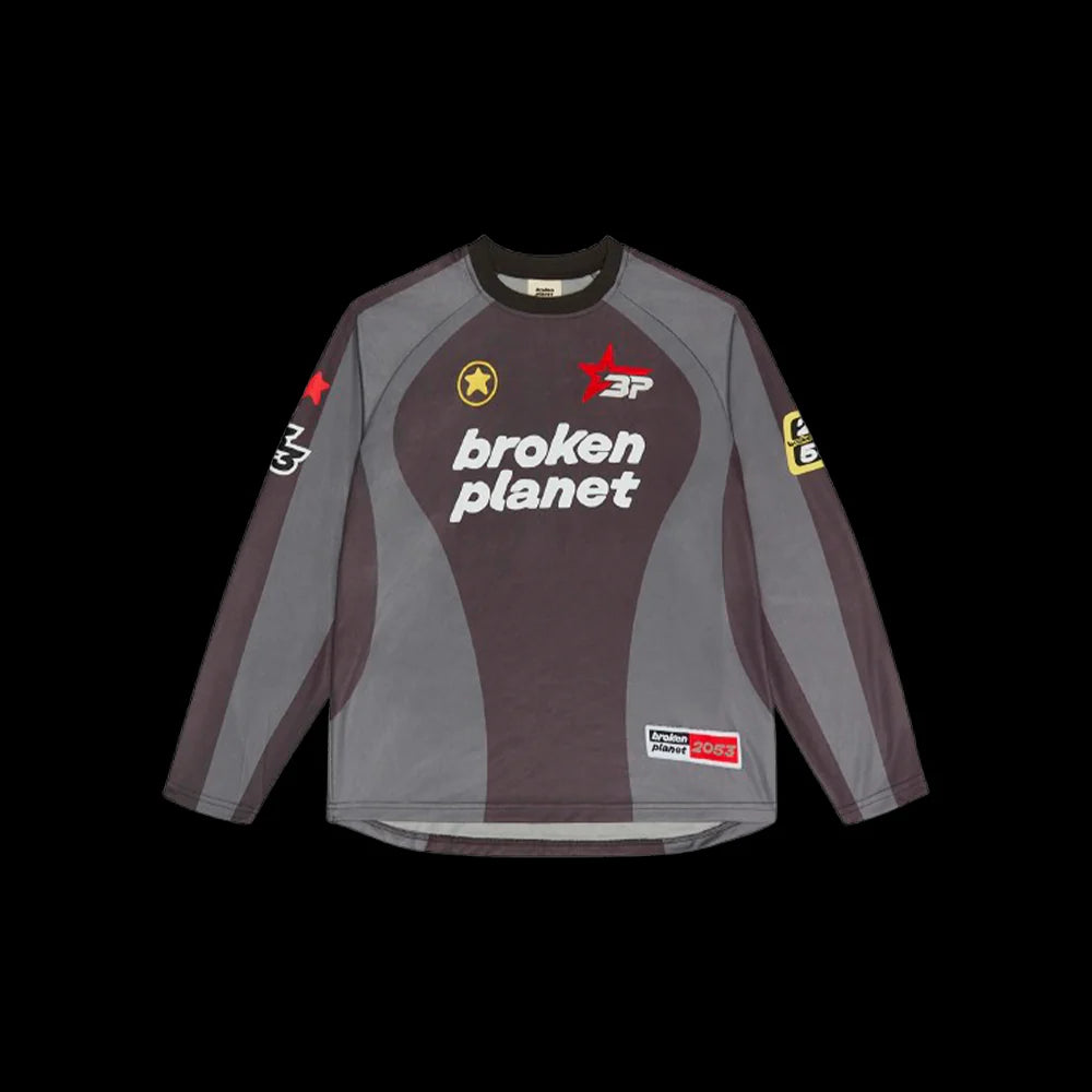 BROKEN PLANET FOOTBALL LONG SLEEVE TEE