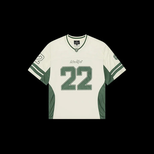 BROKEN PLANET FOOTBALL JERSEY (GREEN CREAM)