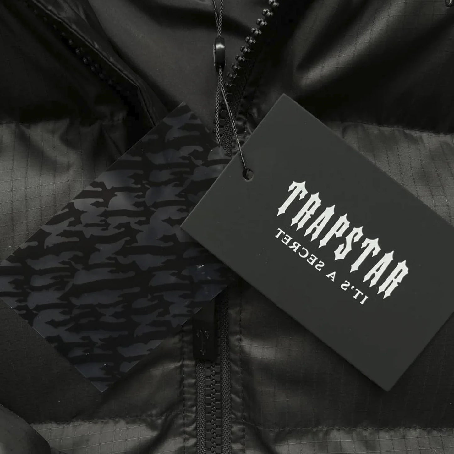 TRAPSTAR SHOOTERS HOODED PUFFER JACKET - (BLACK/REFLECTIVE)