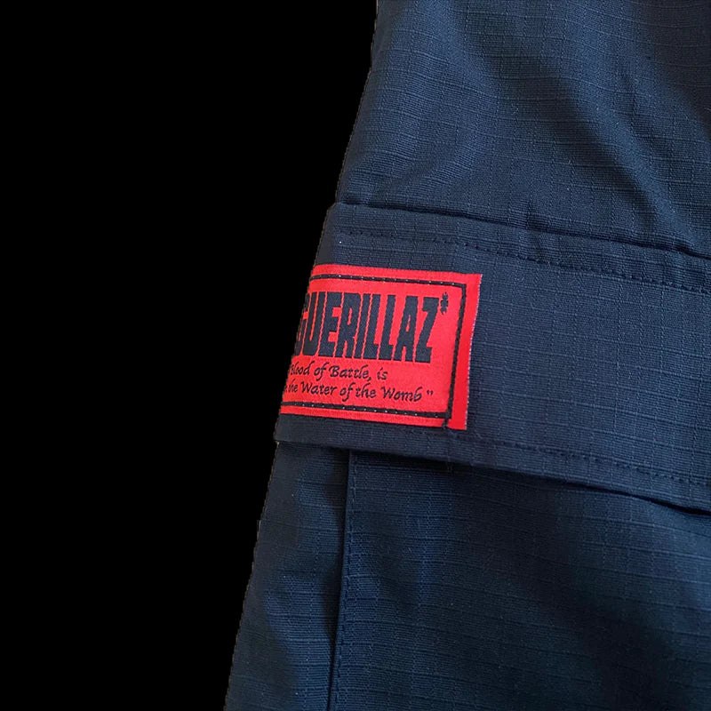 CORTEIZ GUERILLAZ CARGOS-(BLACK/RED)