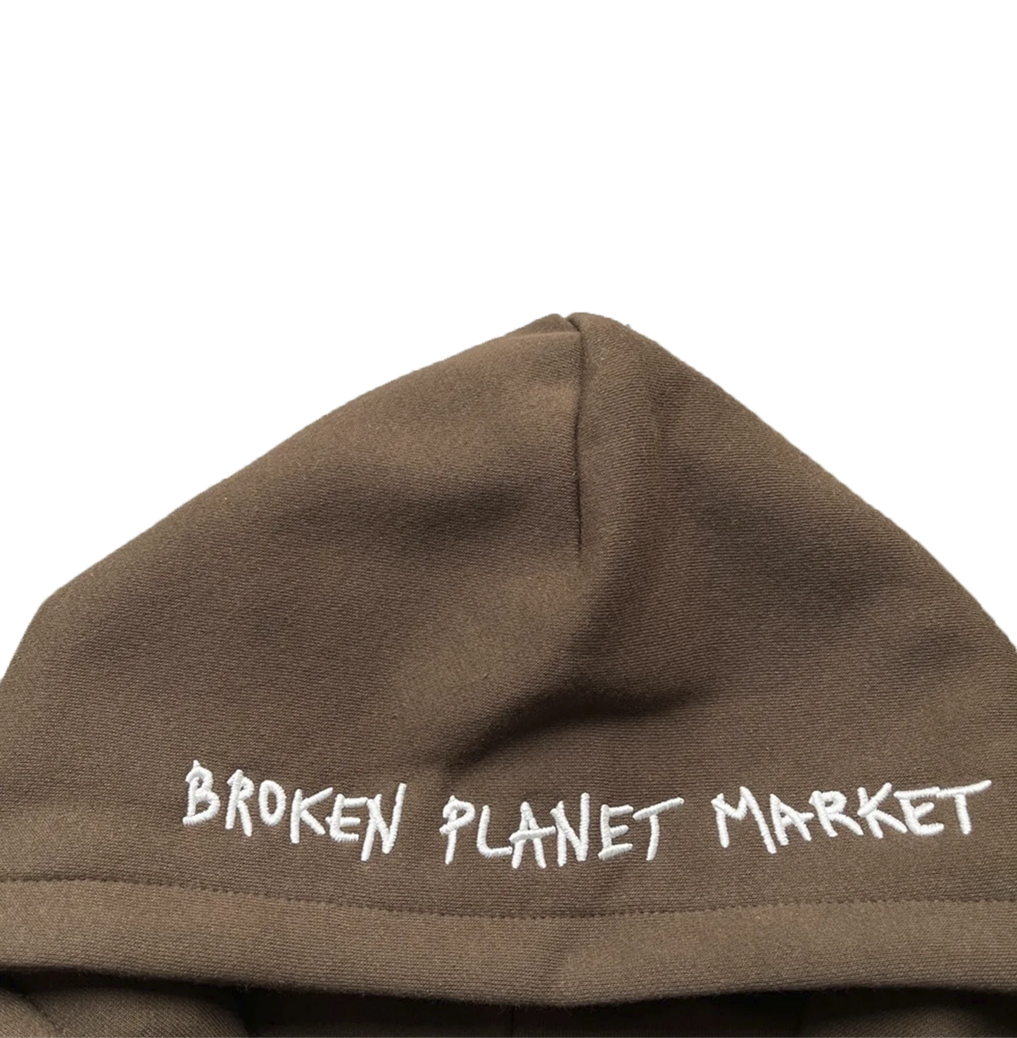 BROKEN PLANET - ZIP UP HOODIE (DARK BROWN)